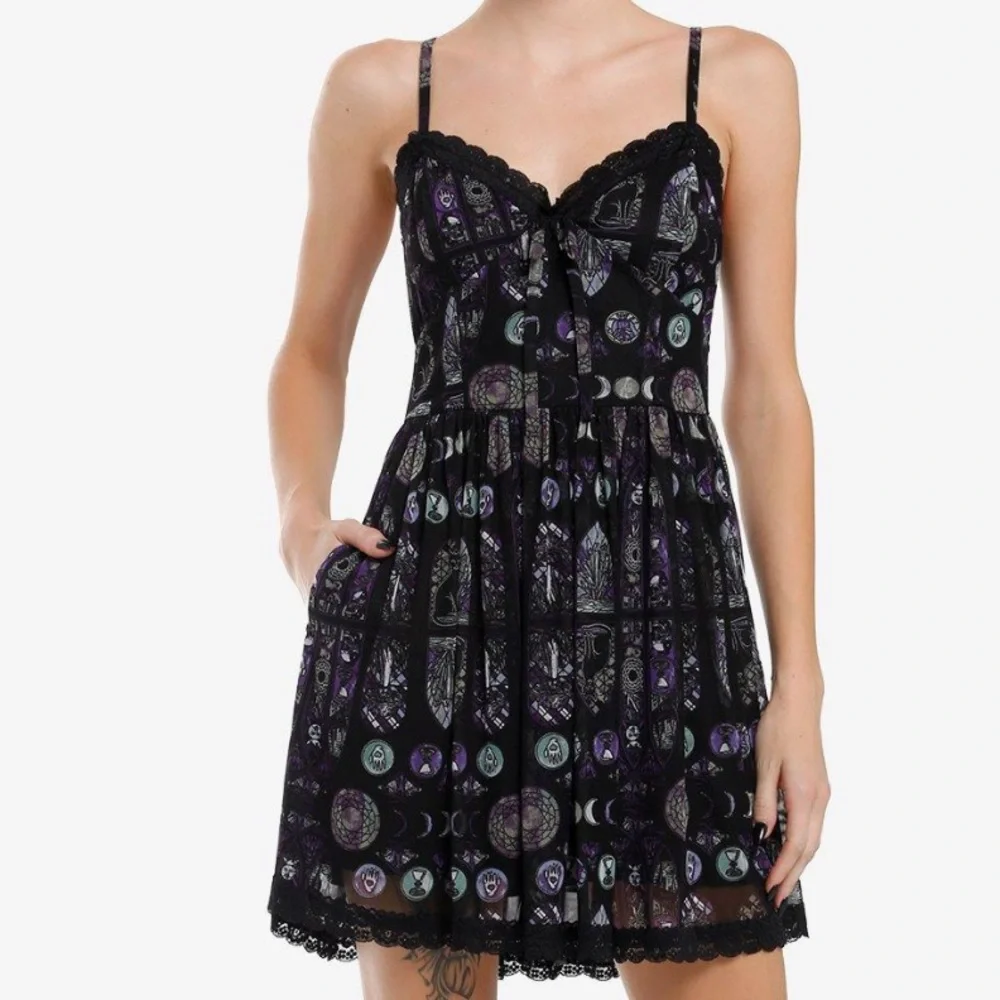 Cosmic Aura Stained Glass Mesh Dress Hot Topic‎